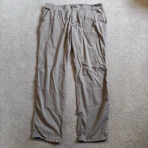 Kuhl Resistor Lite Chino Durable Hiking Pants Abrasion Resistant 38 X 34 Khaki